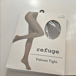 Refuge Classic Black Fishnet Hosiery